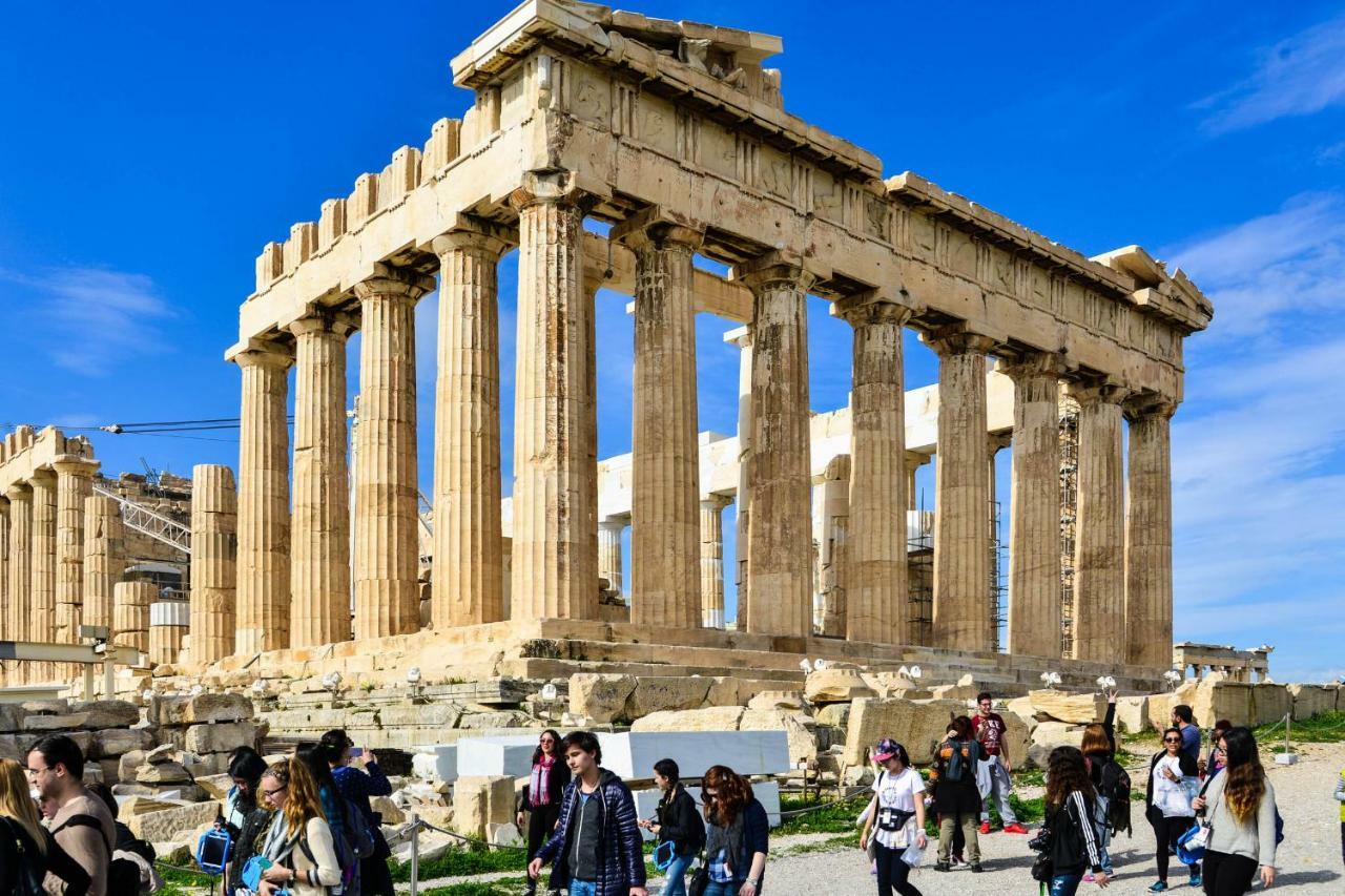 雅典Acropolis Amazing Balcony View 3 Minutes Walking To The Museum公寓 外观 照片
